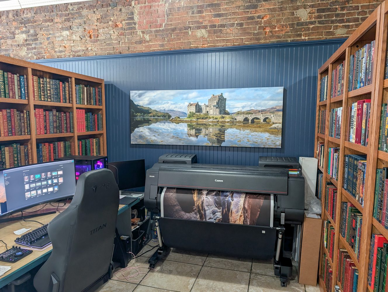 Canon Pro-4100 large format printer in the Sail Away studio